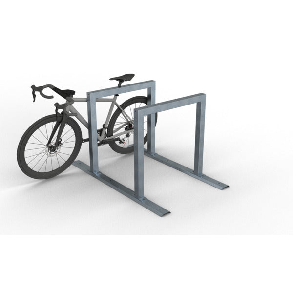Fahrradanlehnbügel Reihenanlage Stahlrohr 60 x 60 mm