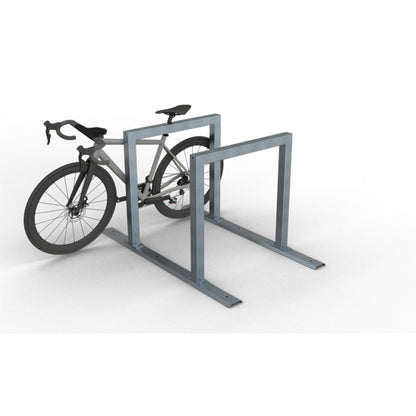 Fahrradanlehnbügel Reihenanlage Stahlrohr 60 x 60 mm