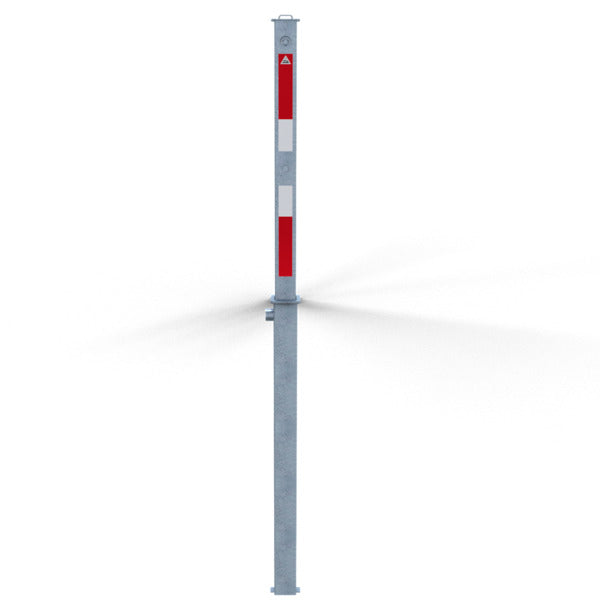 Absperrpfosten 70 x 70 mm vollversenkbar