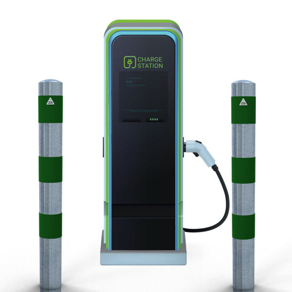 Absperrpoller als E-Ladesäulenschutz