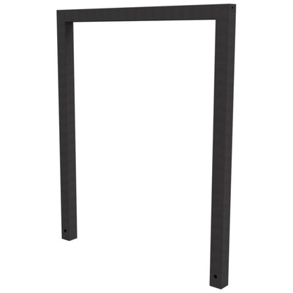 Anlehnbügel aus Stahlrohr Rechteckrohr 60 x 60 mm