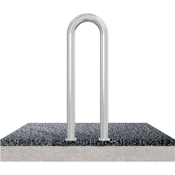 Universalbügel aus Stahlrohr Ø 76 x 2,6 mm für Dübelbefestigung