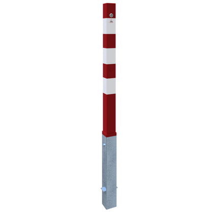Absperrpfosten 70 x 70 mm herausnehmbar mit Dreikantverschluss