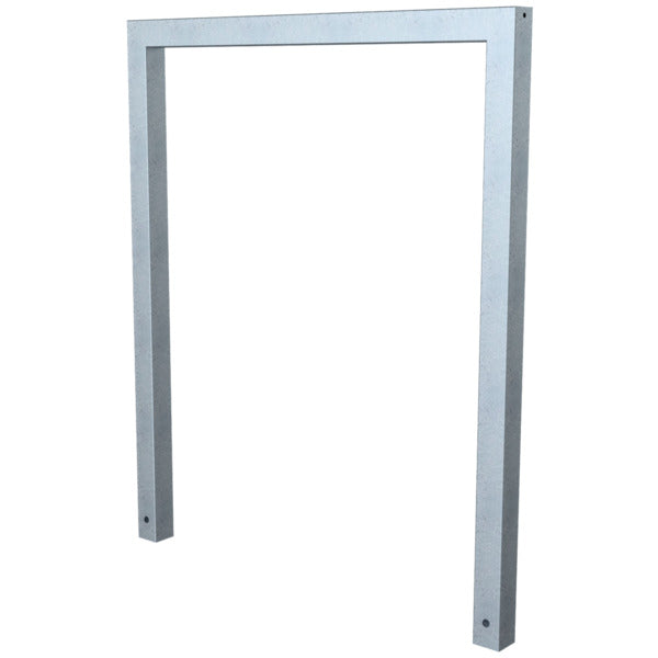 Anlehnbügel aus Stahlrohr Rechteckrohr 60 x 60 mm