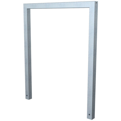 Anlehnbügel aus Stahlrohr Rechteckrohr 60 x 60 mm