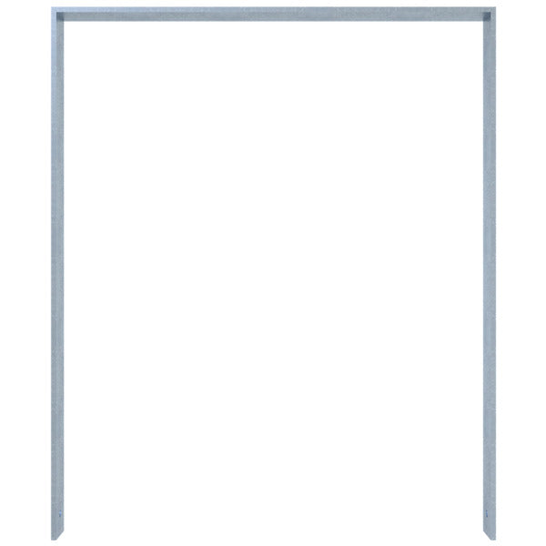 Anlehnbügel aus Flachstahl 80 x 12 mm