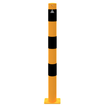 Absperrpfosten Stahlrohr Ø 76 x 2,6 mm gelb / schwarz