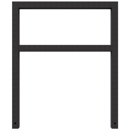Anlehnbügel aus Stahlrohr Rechteckrohr 60 x 60 mm