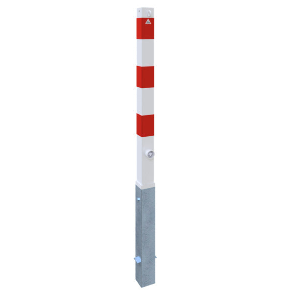 Absperrpfosten 70 x 70 mm herausnehmbar mit Dreikantverschluss