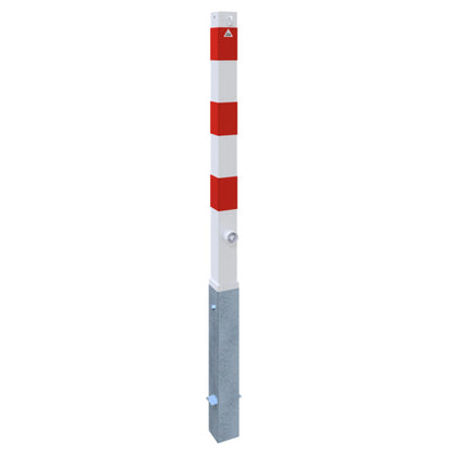 Absperrpfosten 70 x 70 mm herausnehmbar mit Dreikantverschluss