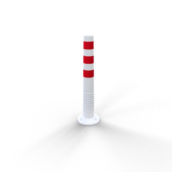 Flexipfosten weiß / rot Ø 80 mm