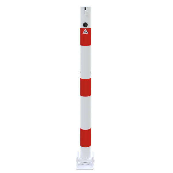 Absperrpfosten Stahlrohr Ø 60 x 2,5 mm umlegbar für Vorhangschloss