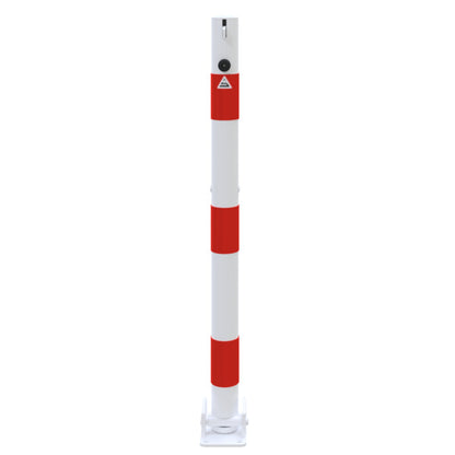 Absperrpfosten Stahlrohr Ø 60 x 2,5 mm umlegbar für Vorhangschloss