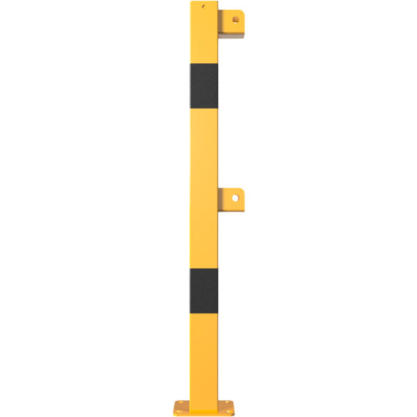 Standpfosten aus 70 x 70 mm Stahlrohr zum aufdübeln neigbar