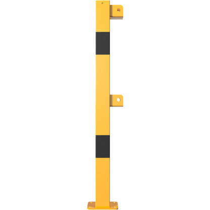 Standpfosten aus 70 x 70 mm Stahlrohr zum aufdübeln neigbar