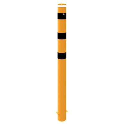 Absperrpoller Stahlrohr Ø 152 x 3,2 mm gelb / schwarz