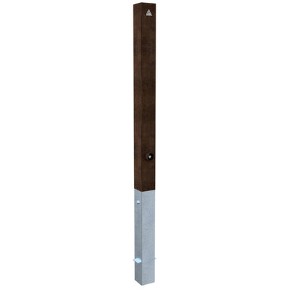Stilpoller aus Cortenstahl 80 x 80 mm