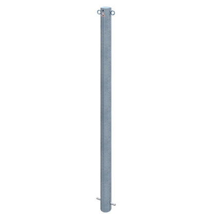 Absperrpfosten Stahlrohr Ø 76 x 2,6 mm ortsfest zum Einbetonieren