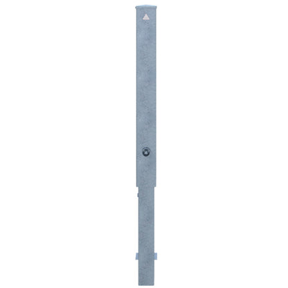 Absperrpfosten Stahlrohr 100 x 100 x 3 mm herausnehmbar mit Dreikantverschluss