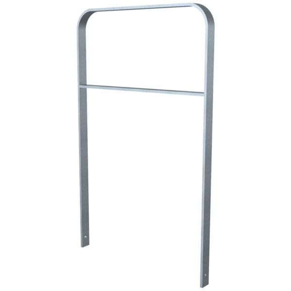 Anlehnbügel aus Flachstahl 50 x 12 mm in gebogener Ausführung