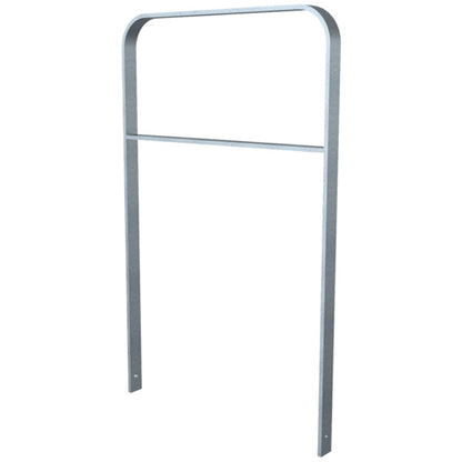 Anlehnbügel aus Flachstahl 50 x 12 mm in gebogener Ausführung
