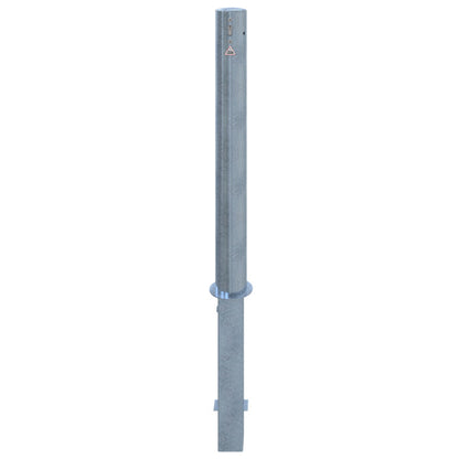 Absperrpfosten Stahlrohr Ø 102 x 2,9 mm herausnehmbar mit Profilzylinder