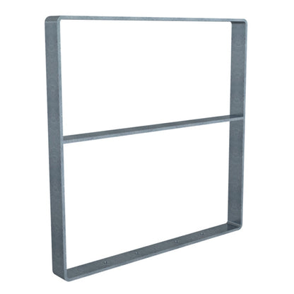 Anlehnbügel aus Flachstahl 70 x 10 mm mit Kantung nach innen