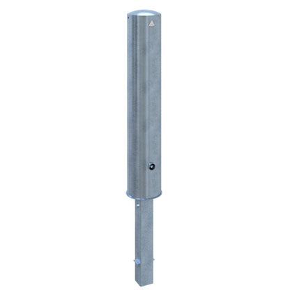 Absperrpoller Stahlrohr Ø 193 x 3,6 mm herausnehmbar mit Dreikantverschluss