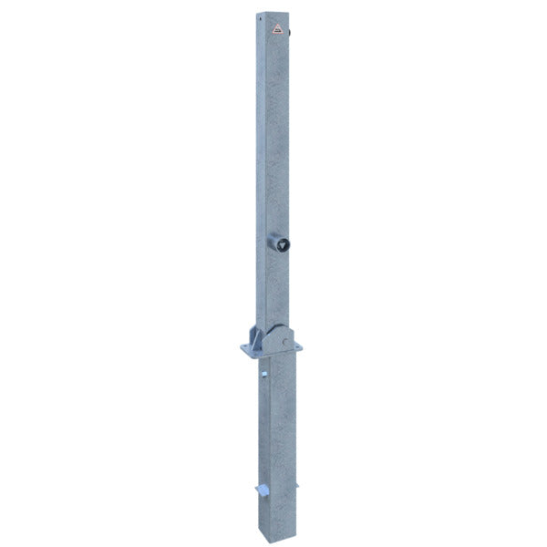 Absperrpfosten 70 x 70 mm umlegbar und herausnehmbar