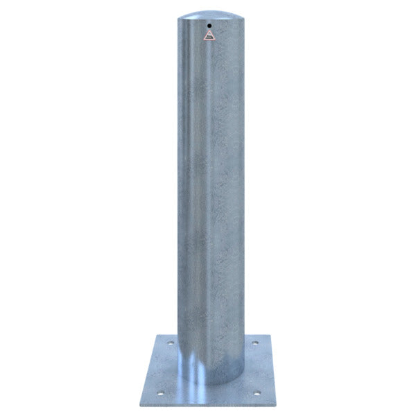 Absperrpoller Stahlrohr Ø 193 x 3,6 mm ortsfest für Dübelbefestigung