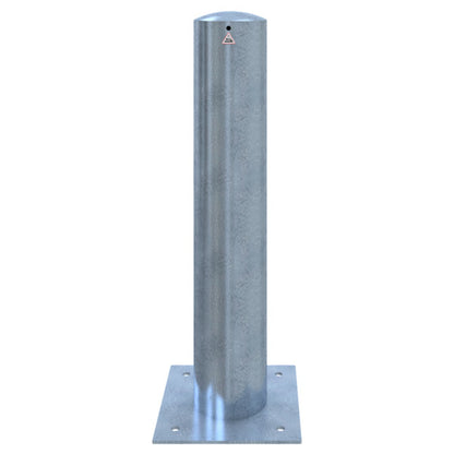 Absperrpoller Stahlrohr Ø 193 x 3,6 mm ortsfest für Dübelbefestigung
