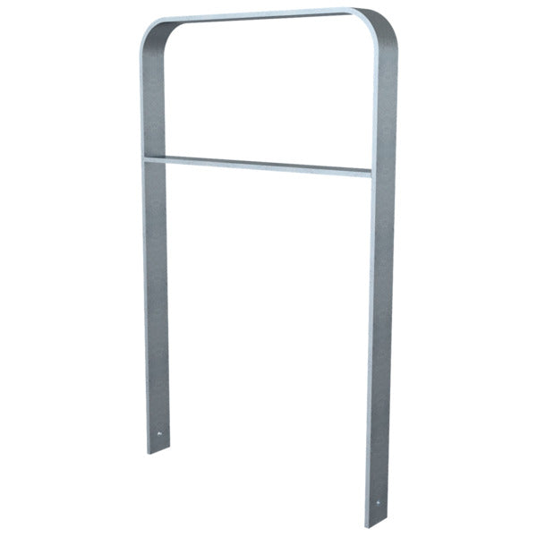 Anlehnbügel aus Flachstahl 80 x 12 mm in gebogener Ausführung