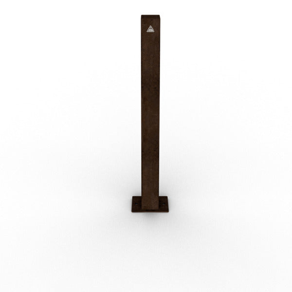 Stilpoller aus Cortenstahl 80 x 80 mm