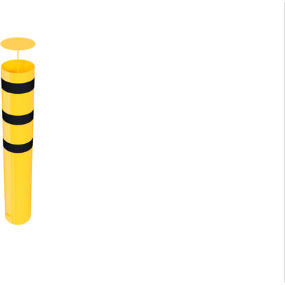 Absperrpoller Stahlrohr Ø 323 x 5 mm gelb / schwarz
