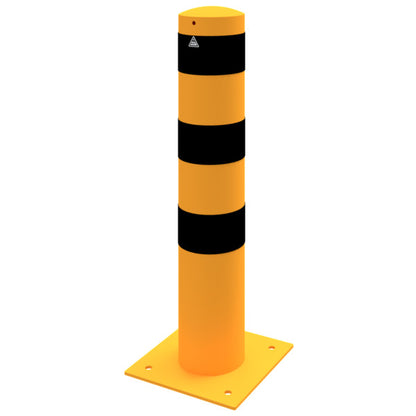 Absperrpoller Stahlrohr Ø 193 x 3,6 mm gelb / schwarz