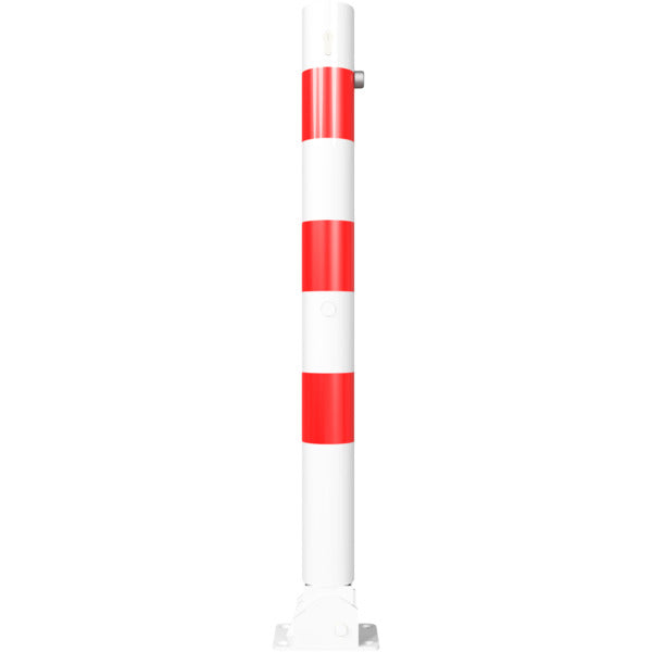 Absperrpfosten Stahlrohr Ø 76 x 2,6 mm umlegbar mit Profilzylinderschloss