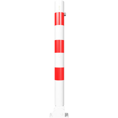 Absperrpfosten Stahlrohr Ø 76 x 2,6 mm umlegbar mit Profilzylinderschloss