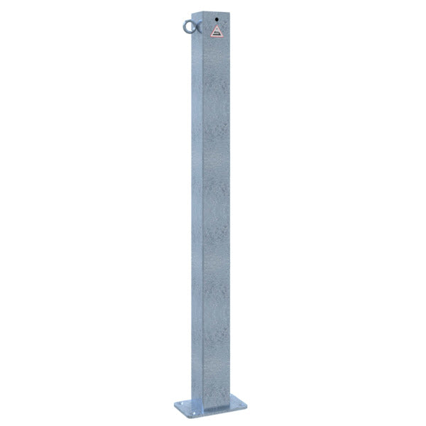 Absperrpfosten 70 x 70 mm ortsfest für Dübelbefestigung