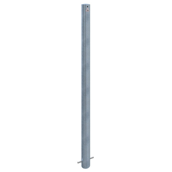 Absperrpfosten Stahlrohr Ø 76 x 2,6 mm ortsfest zum Einbetonieren