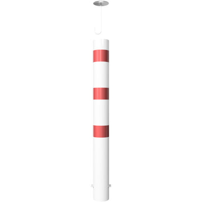 Absperrpoller Stahlrohr Ø 152 x 3,2 mm ortsfest zum Einbetonieren