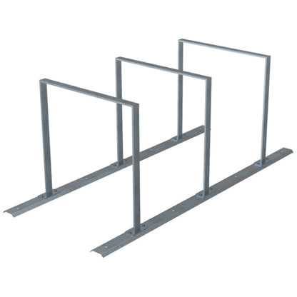 Fahrradanlehnbügel Reihenanlage Stahlrohr 50 x 12 mm