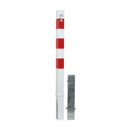 Absperrpfosten 70 x 70 mm herausnehmbar mit Dreikantverschluss