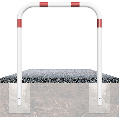 Rohrbügel aus Stahlrohr Ø 60 x 2,5 mm ohne Querholm zum Einbetonieren