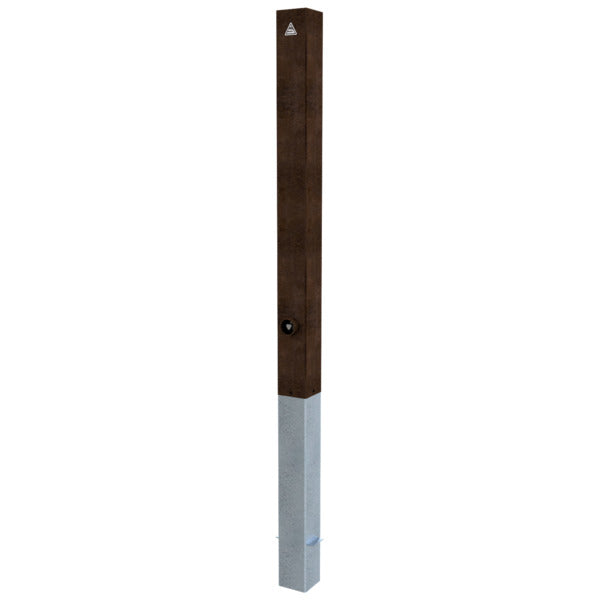 Stilpoller aus Cortenstahl 80 x 80 mm