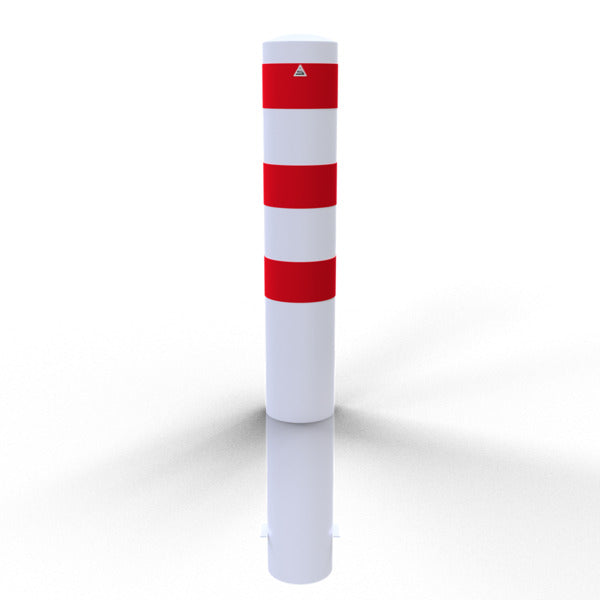 Absperrpoller Stahlrohr Ø 193 x 3,6 mm ortsfest zum Einbetonieren