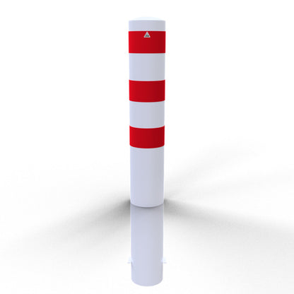 Absperrpoller Stahlrohr Ø 193 x 3,6 mm ortsfest zum Einbetonieren