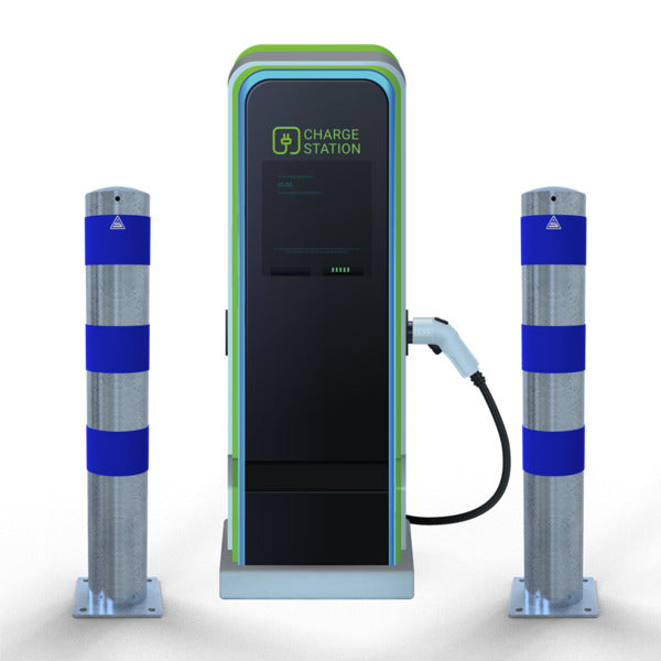 Rammschutzpoller als E-Ladesäulenschutz