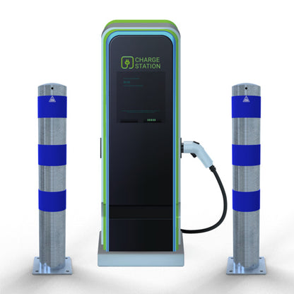 Rammschutzpoller als E-Ladesäulenschutz