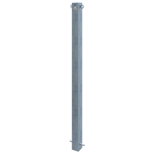 Absperrpfosten 70 x 70 mm ortsfest zum Einbetonieren