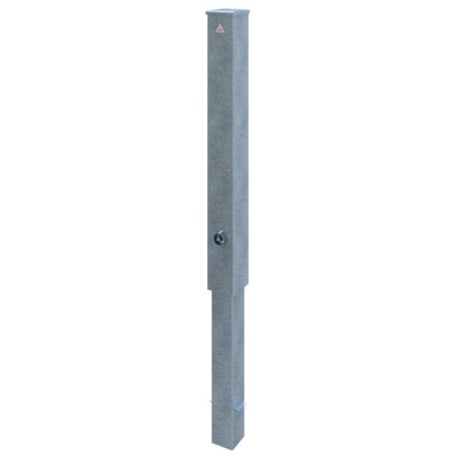 Absperrpfosten Stahlrohr 100 x 100 x 3 mm herausnehmbar mit Dreikantverschluss